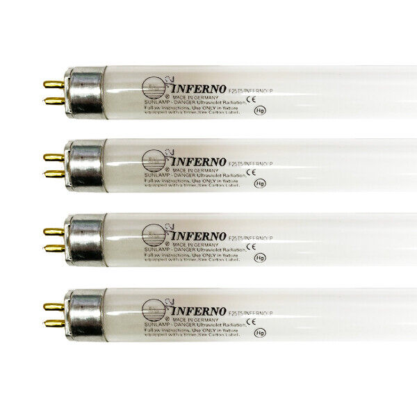 Wolff System Inferno F15t5 Bi-pin Facial Tanning Lamp 10-15w Tan Enhancing Bulbs