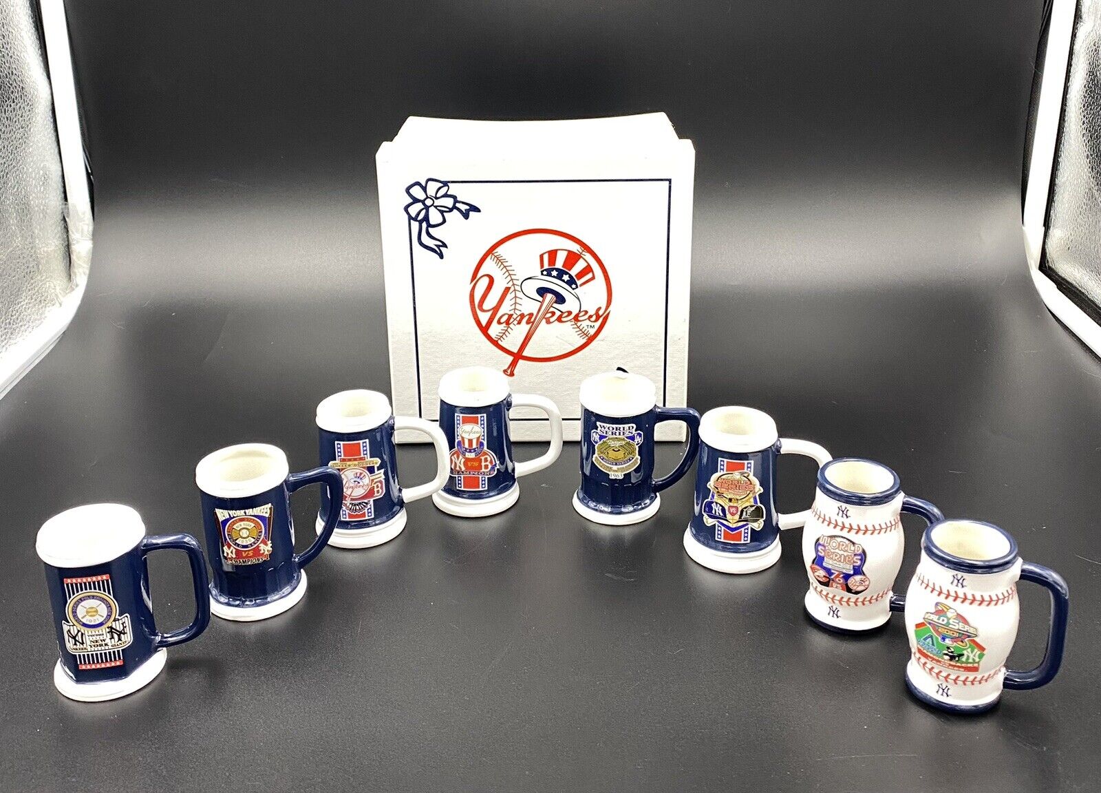 New York Yankees Lot 8 Willabee & Ward Rare Commemorative Mini Mugs Mlbp2013