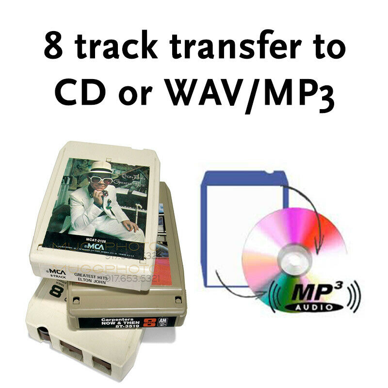 8 Track Audio Tape To Cd Or Wav  8-track Transfer Copy Convert Service