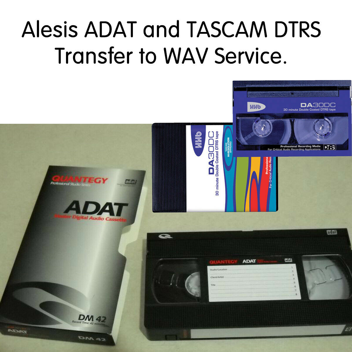 Tascam Dtrs Da-88 And Alesis Adat Transfer To Wav Service