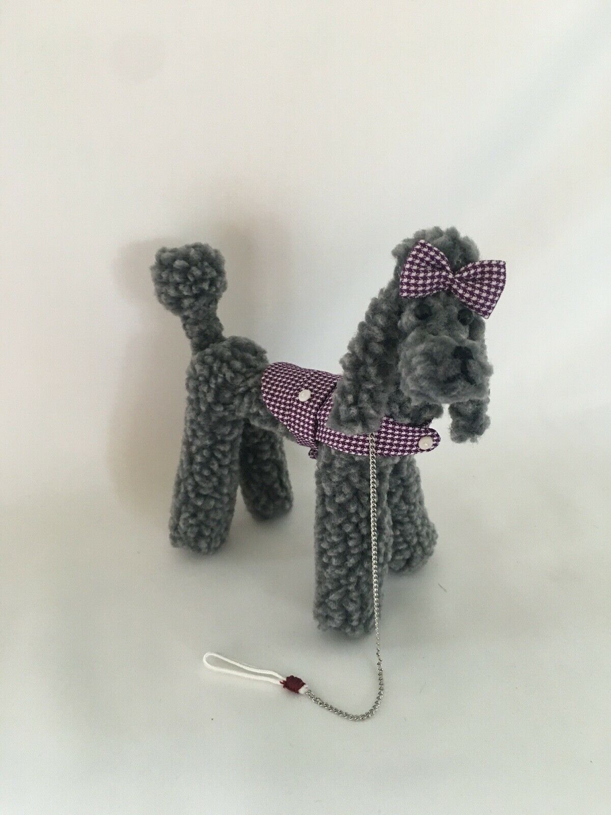 Handmade Grey Poodle For Your Vintage Barbie Silkstone Doll Dogs N Duds Inspired