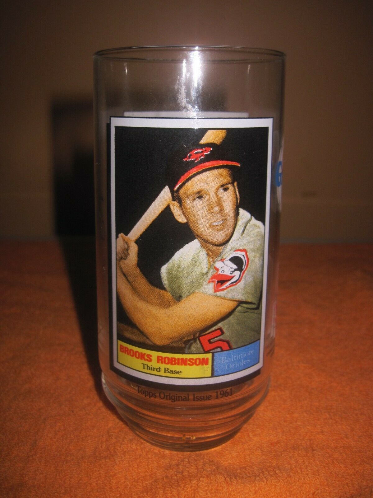 Brooks Robinson Mcdonald's Glass 1993 All-time Greatest Team 1961 Topps Orioles